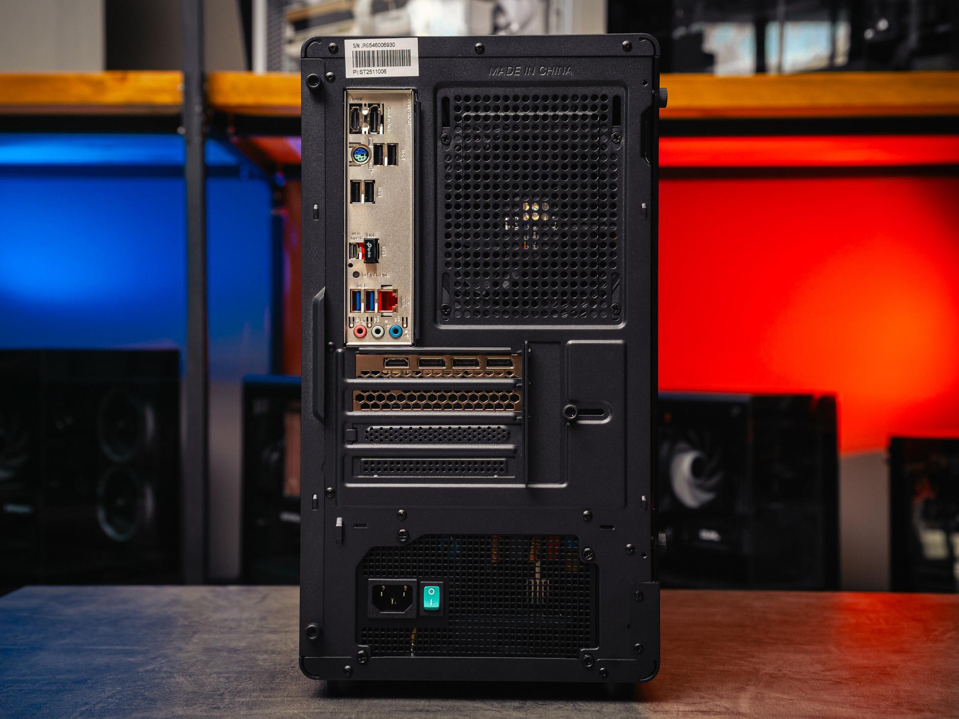 Игровой компьютер в корпусе Ginzzu V120 Black на базе процессора Intel core i5 -13400F и видеокартой RTX 4060 Ti в Custom shop