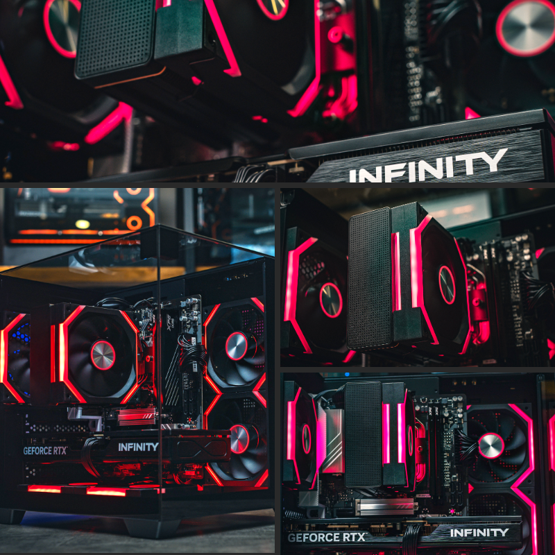 Мощный игровой компьютер в корпусе AOC CG389 Black на базе процессора Ryzen 5 7500F + RTX 5060 TI