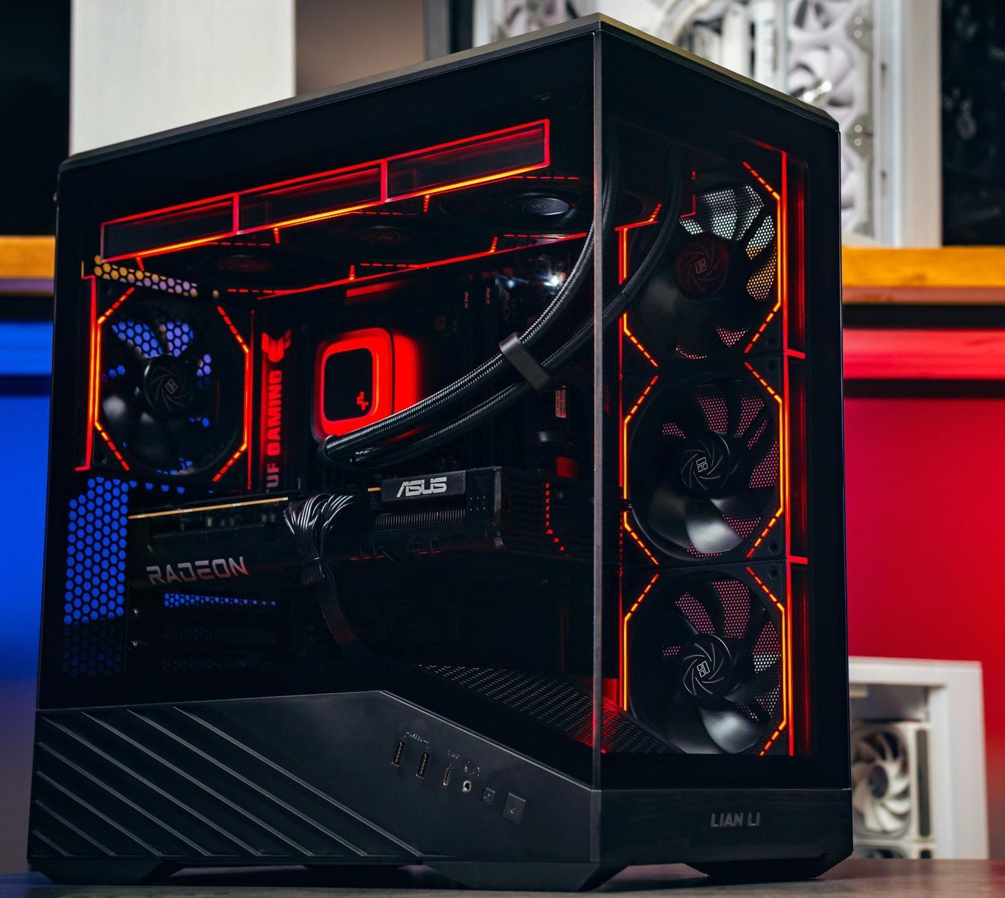 Мощный игровой компьютер в корпусе AOC CG389 Black  на базе процессора Ryzen 5 7500F + RTX 5060 TI