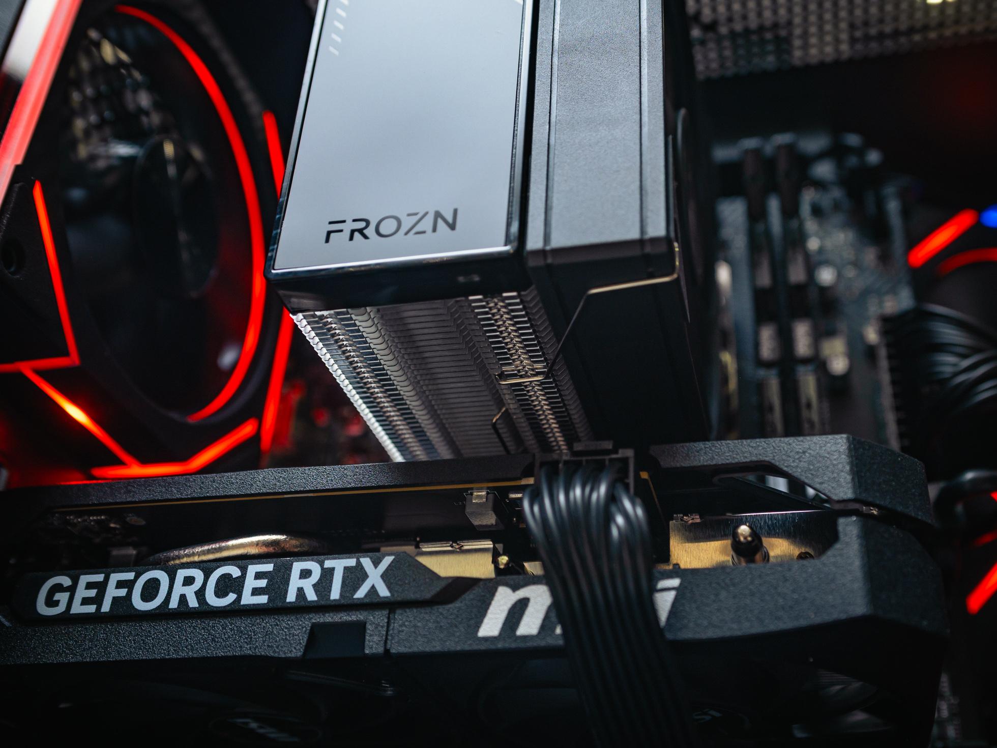 Мощный игровой компьютер в корпусе AOC CG389 Black  на базе процессора Ryzen 5 7500F + RTX 5060