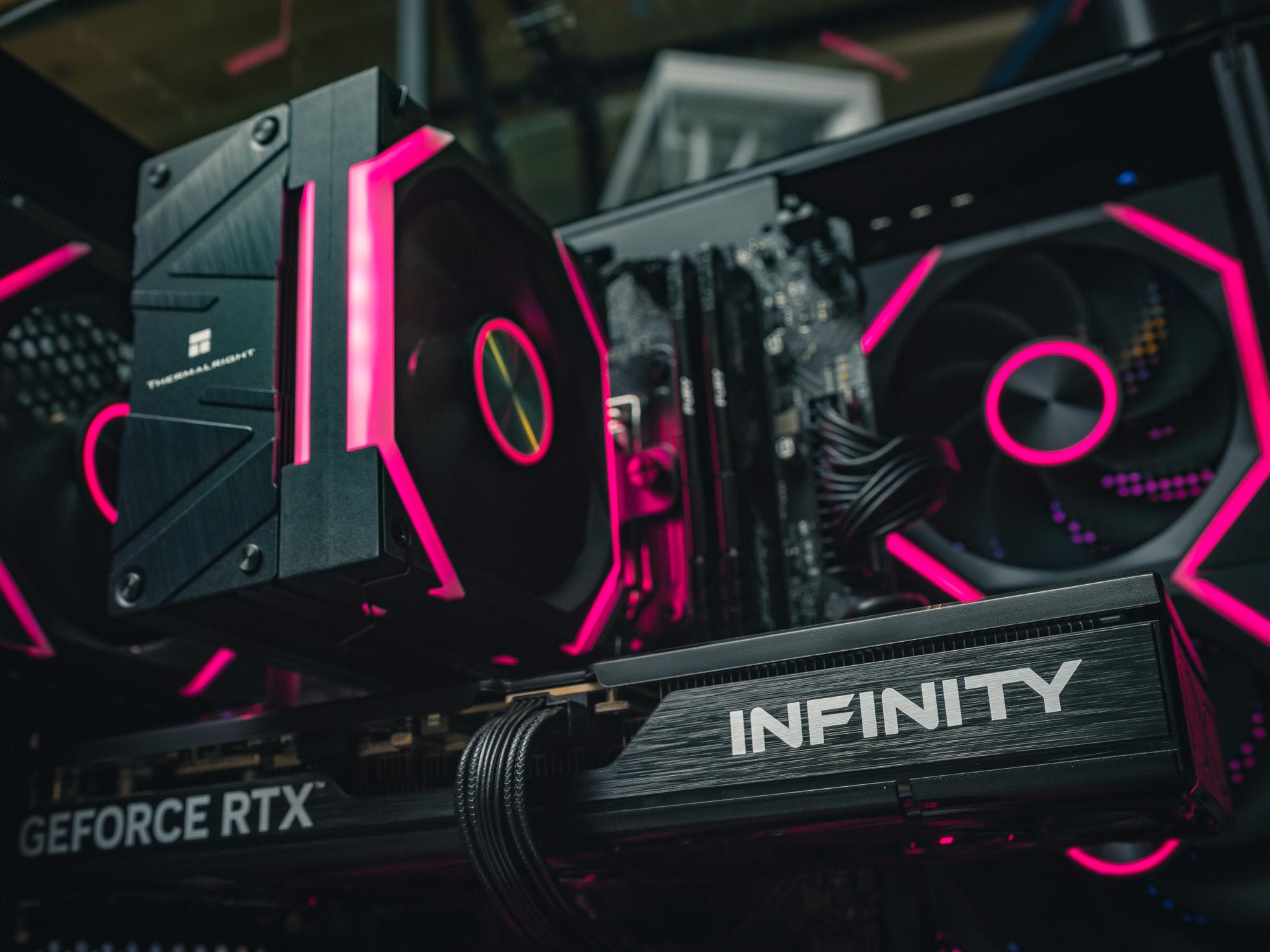 Мощный игровой компьютер в корпусе AOC CG389 Black  на базе процессора Ryzen 5 7500F + RTX 5060