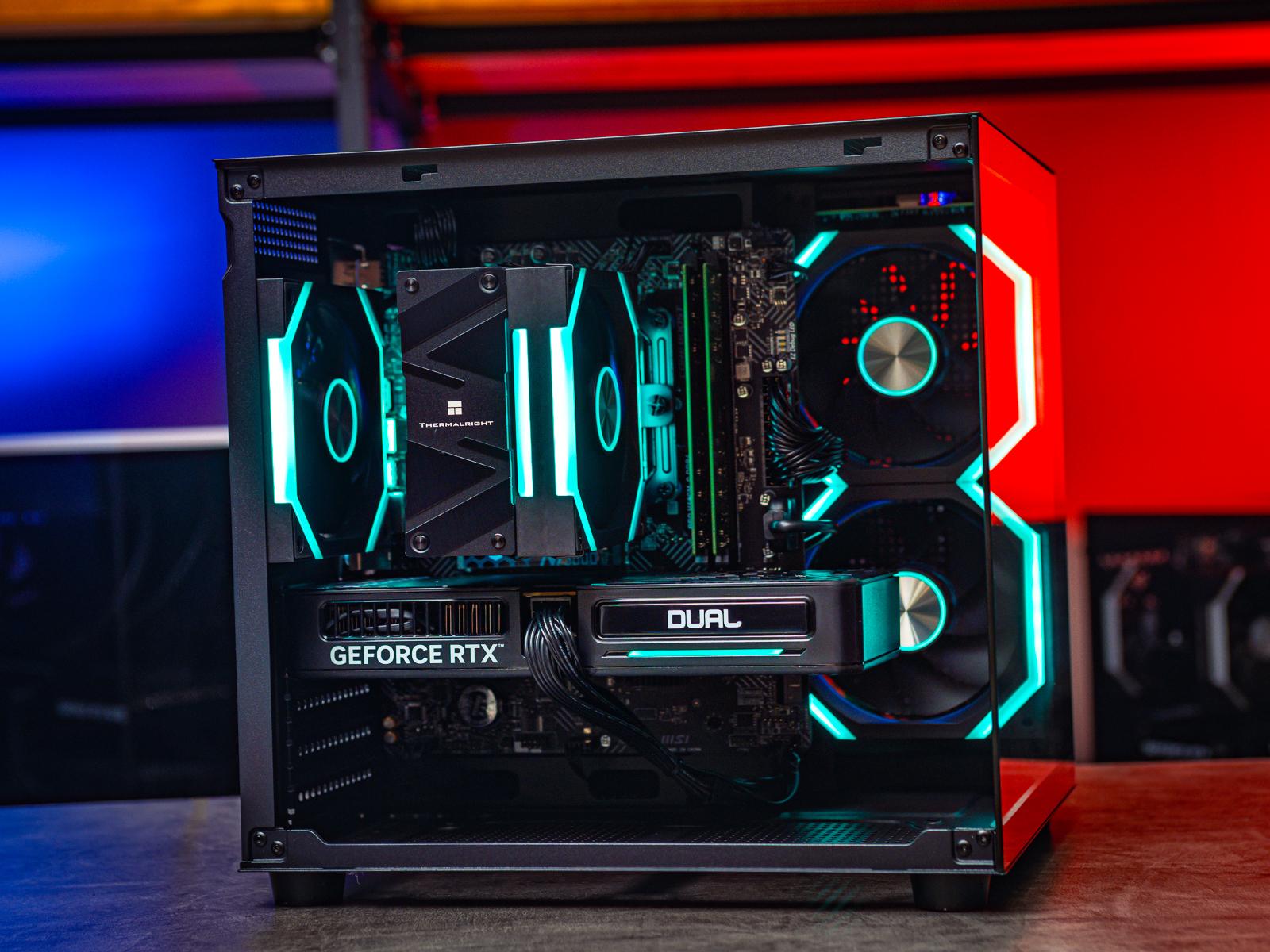 Мощный игровой компьютер в корпусе AOC CG389 Black  на базе процессора Intel core i5 14400f + RTX 5060