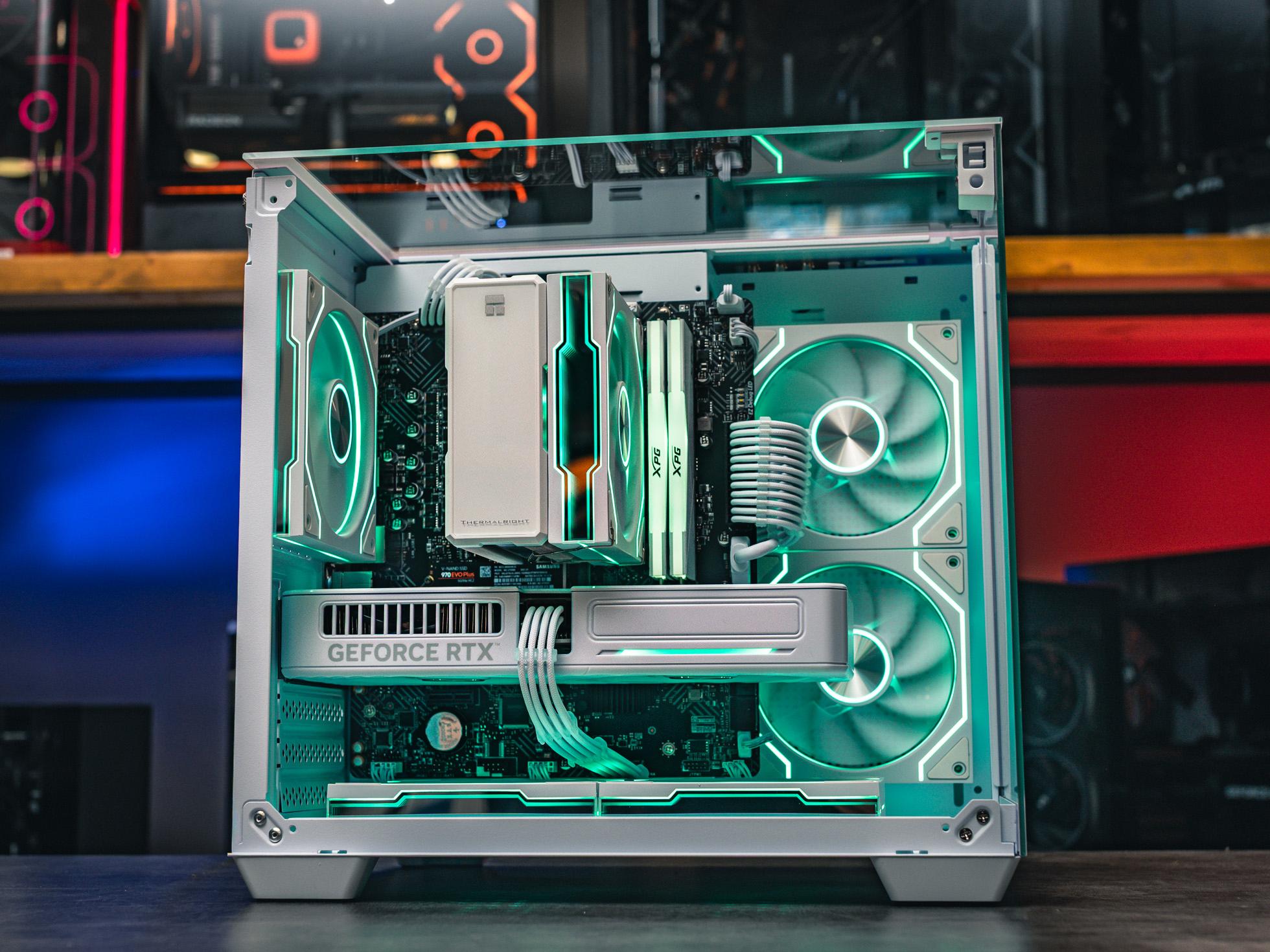 Мощный игровой компьютер в корпусе AOC CG389 Black  на базе процессора Ryzen 5 7500F + RTX 5060