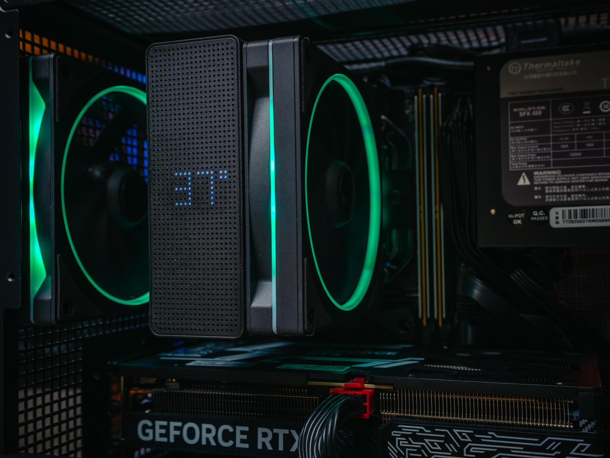 Мини игровой компьютер в корпусе DeepCool CH160 Black  на базе процессора Ryzen 5500 и с видеокартой RTX 4060