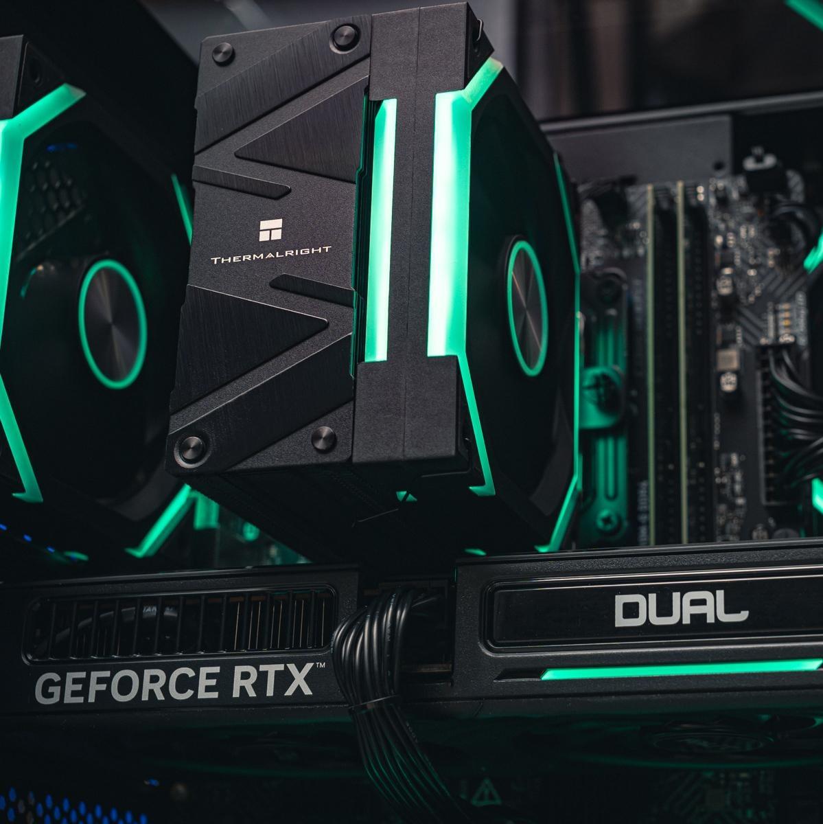 Мощный игровой компьютер в корпусе AOC CG389 Black  на базе процессора Intel core i5 14400f + RTX 5060