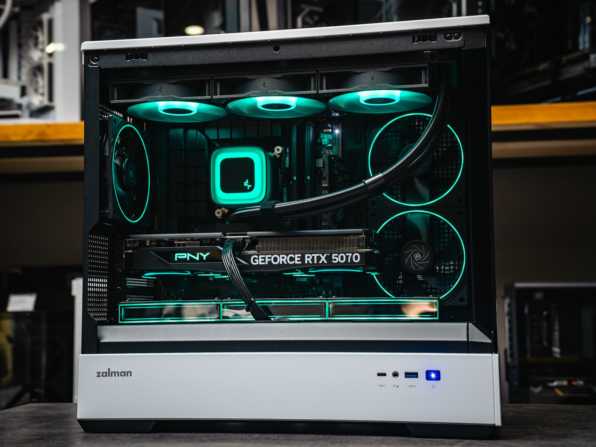 Компьютер в корпусе ZALMAN P30  С Видеокартой RTX 5070 iGame Vulcan