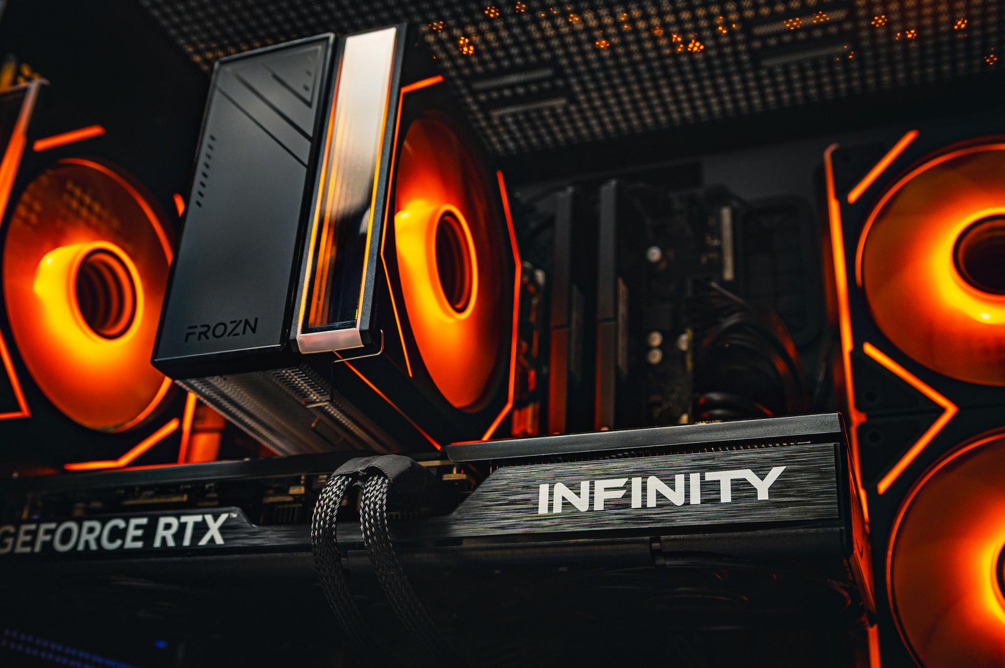 Игровой пк в корпусе Ginzzu v100 на базе процессора Intel Core i5 14400F + RTX 5060 