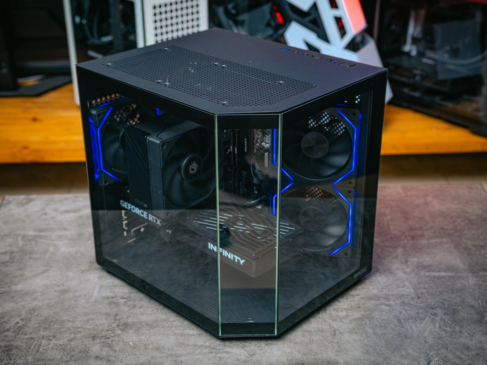 Игровой пк в корпусе Ginzzu  на базе процессора Intel Core i5 14400F + RTX 5060Ti 16Gb