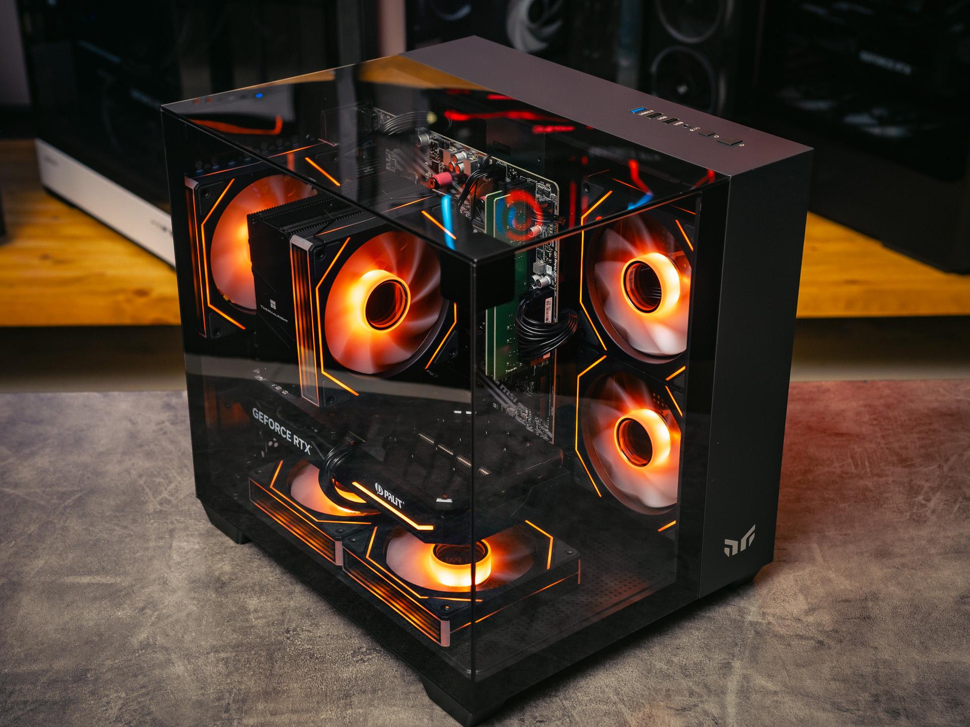 Мощный игровой компьютер в корпусе AOC CG389 Black  на базе процессора Intel core i5 14400f + RTX 5060