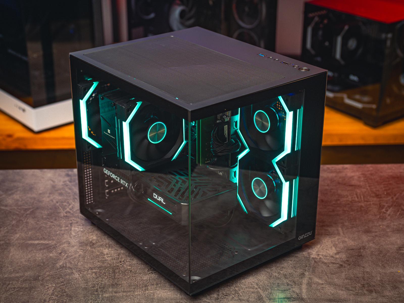 Мощный игровой компьютер в корпусе AOC CG389 Black  на базе процессора Intel core i5 14400f + RTX 5060