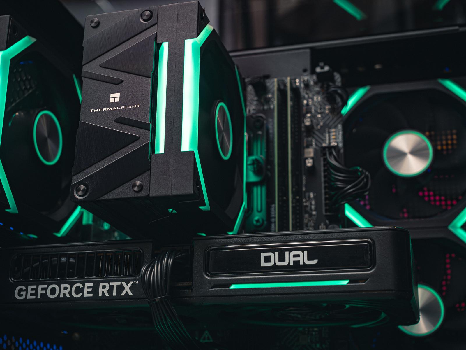 Мощный игровой компьютер в корпусе AOC CG389 Black  на базе процессора Ryzen 5 7500F + RTX 5060