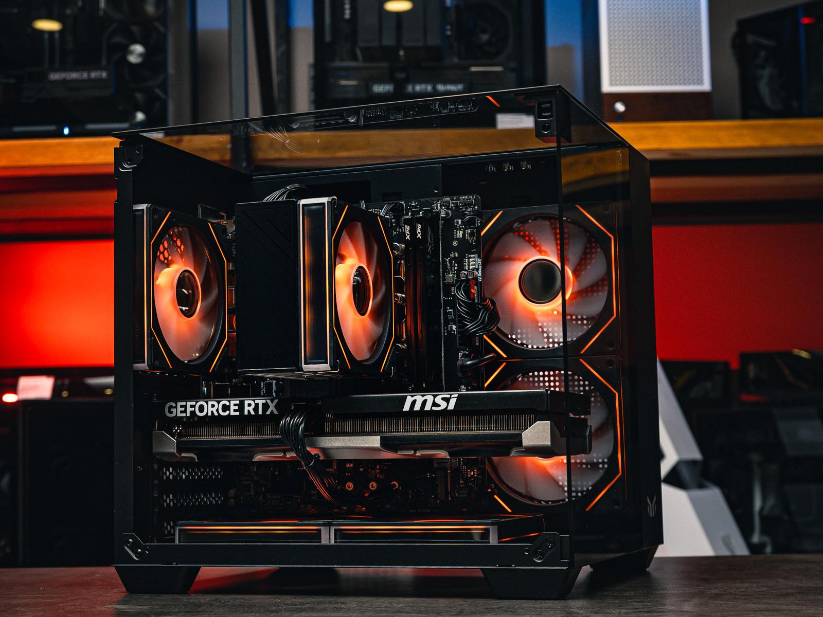 Мощный игровой компьютер в корпусе AOC CG389 Black  на базе процессора Ryzen 5 7500F + RTX 5060