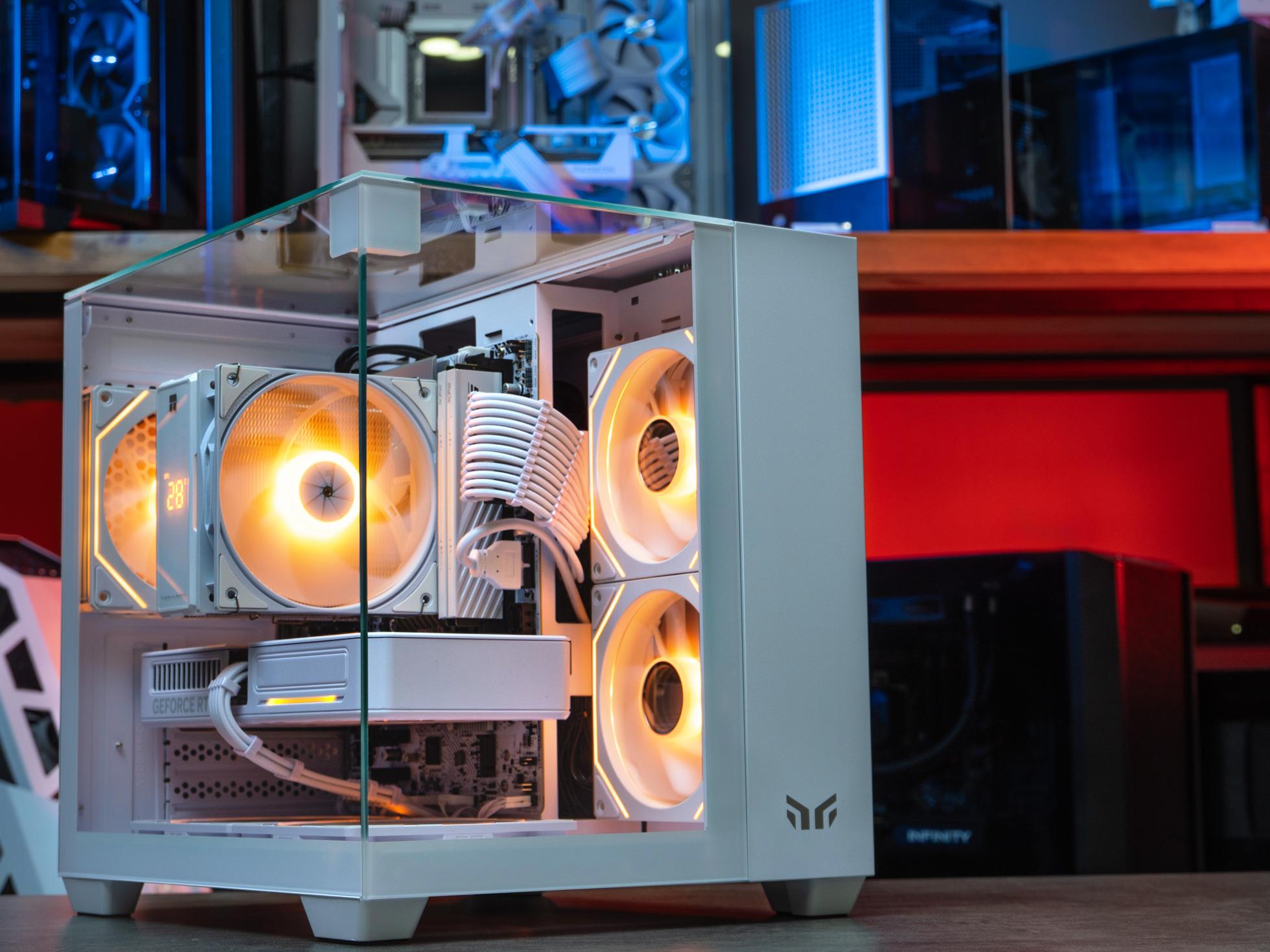 Мощный игровой компьютер в корпусе AOC CG389 Black  на базе процессора Ryzen 5 7500F + RTX 5060