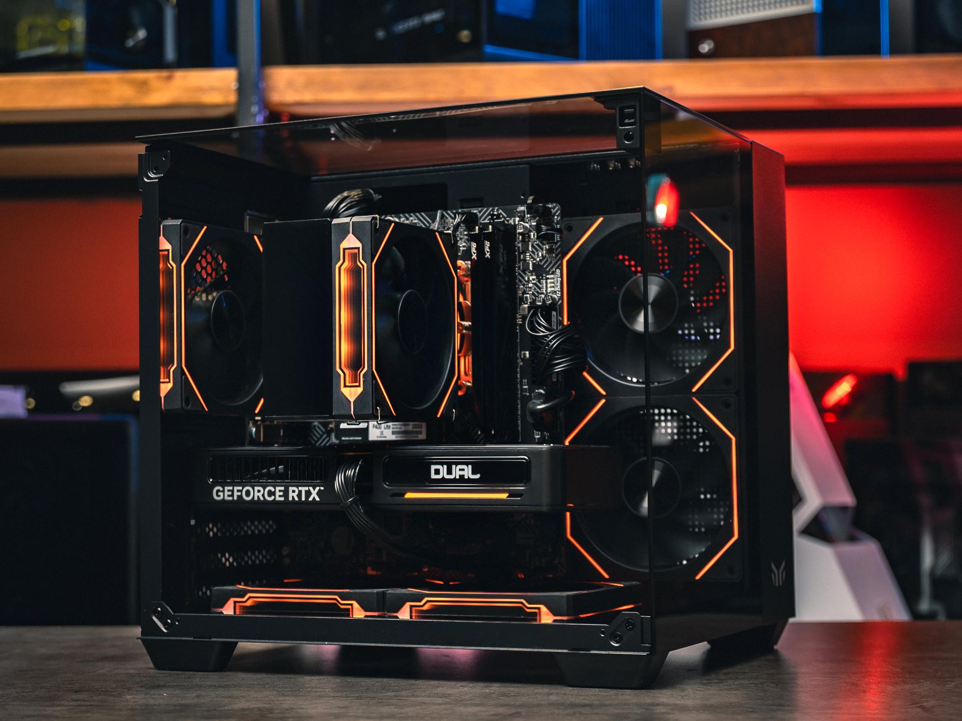 Мощный игровой компьютер в корпусе AOC CG389 Black  на базе процессора Ryzen 5 7500F + RTX 5060