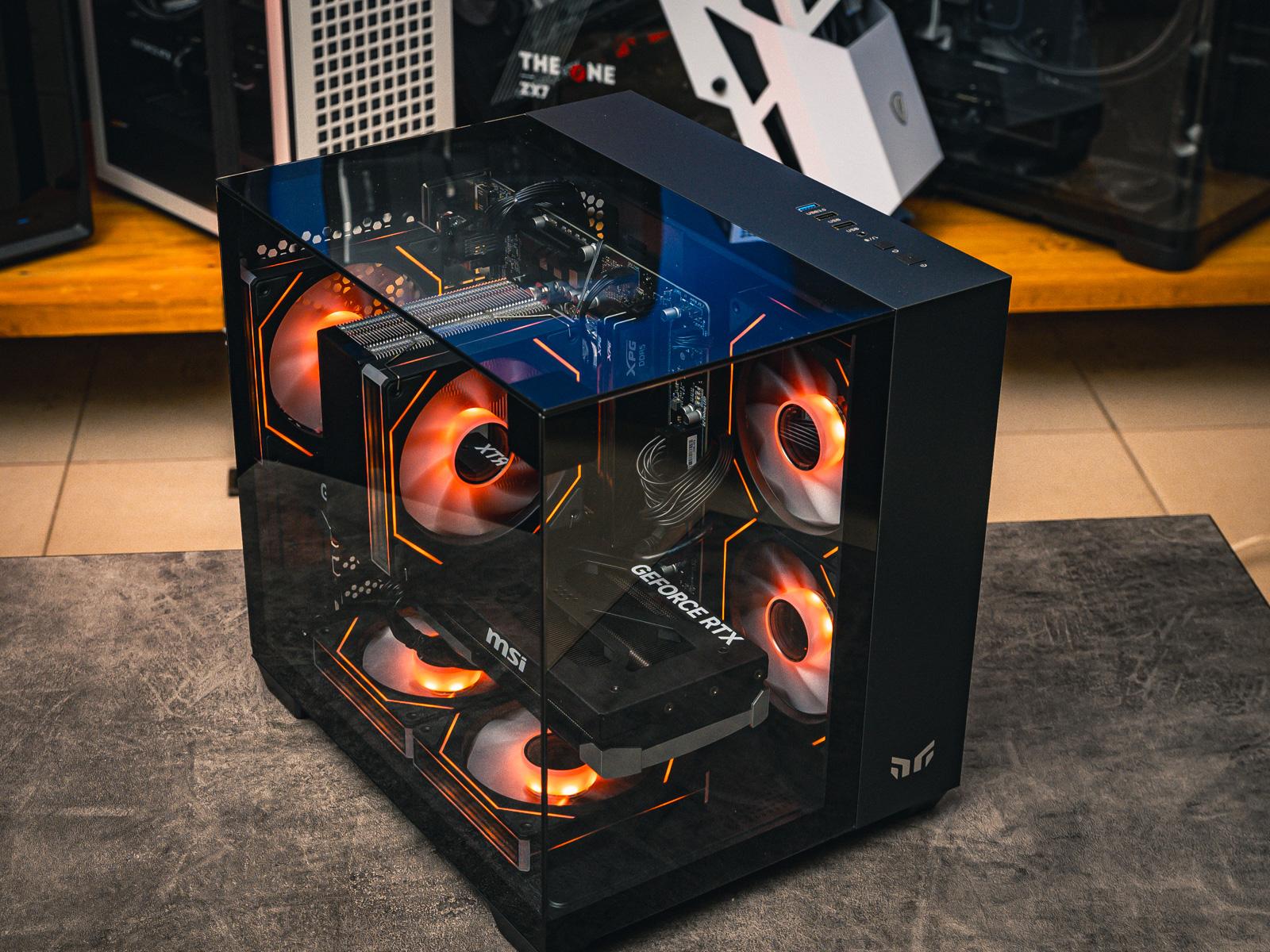 Мощный игровой компьютер в корпусе AOC CG389 Black  на базе процессора Ryzen 5 7500F + RTX 5060