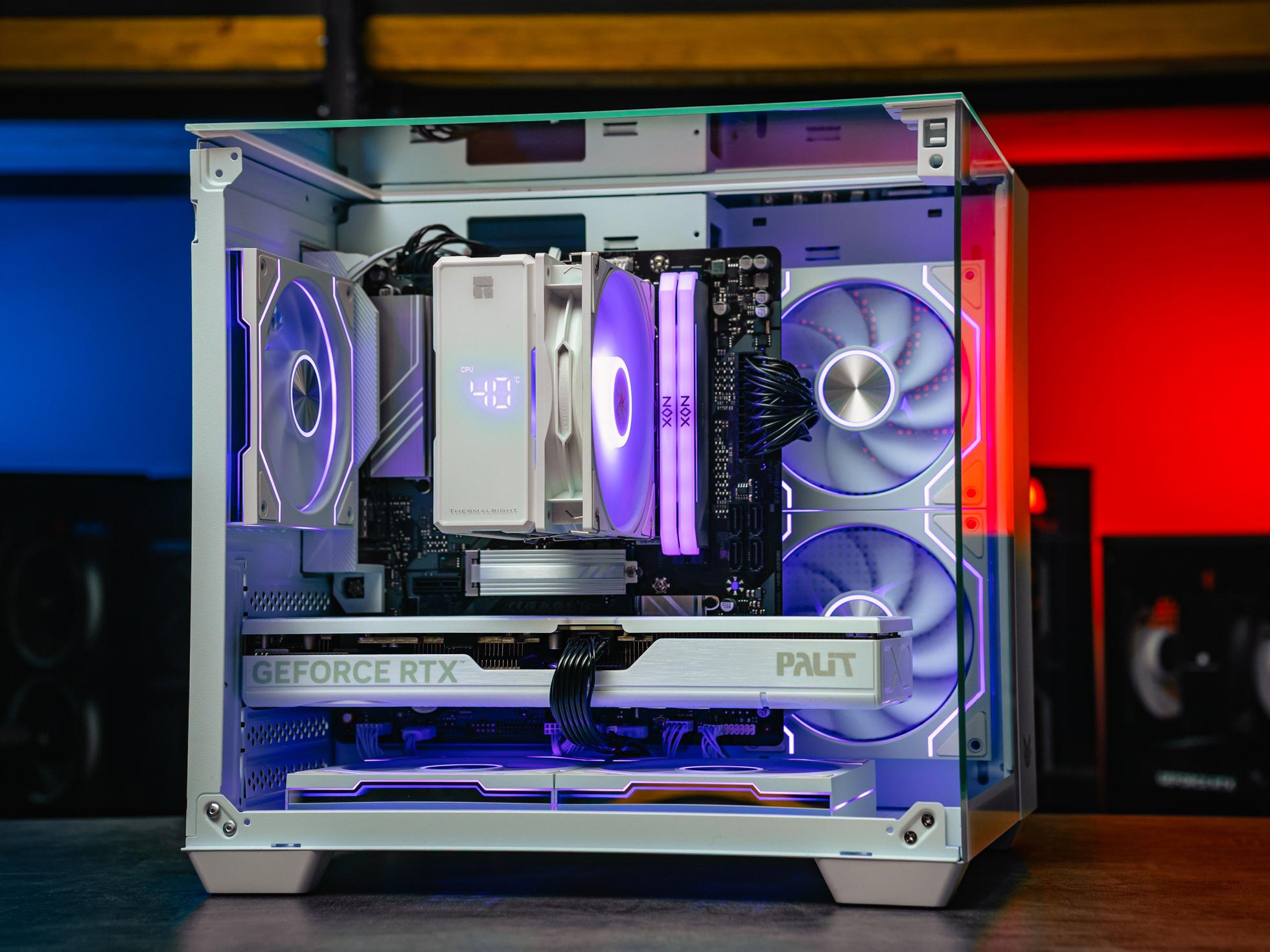 Мощный игровой компьютер в корпусе AOC CG389 Black  на базе процессора Ryzen 5 7500F + RTX 5070