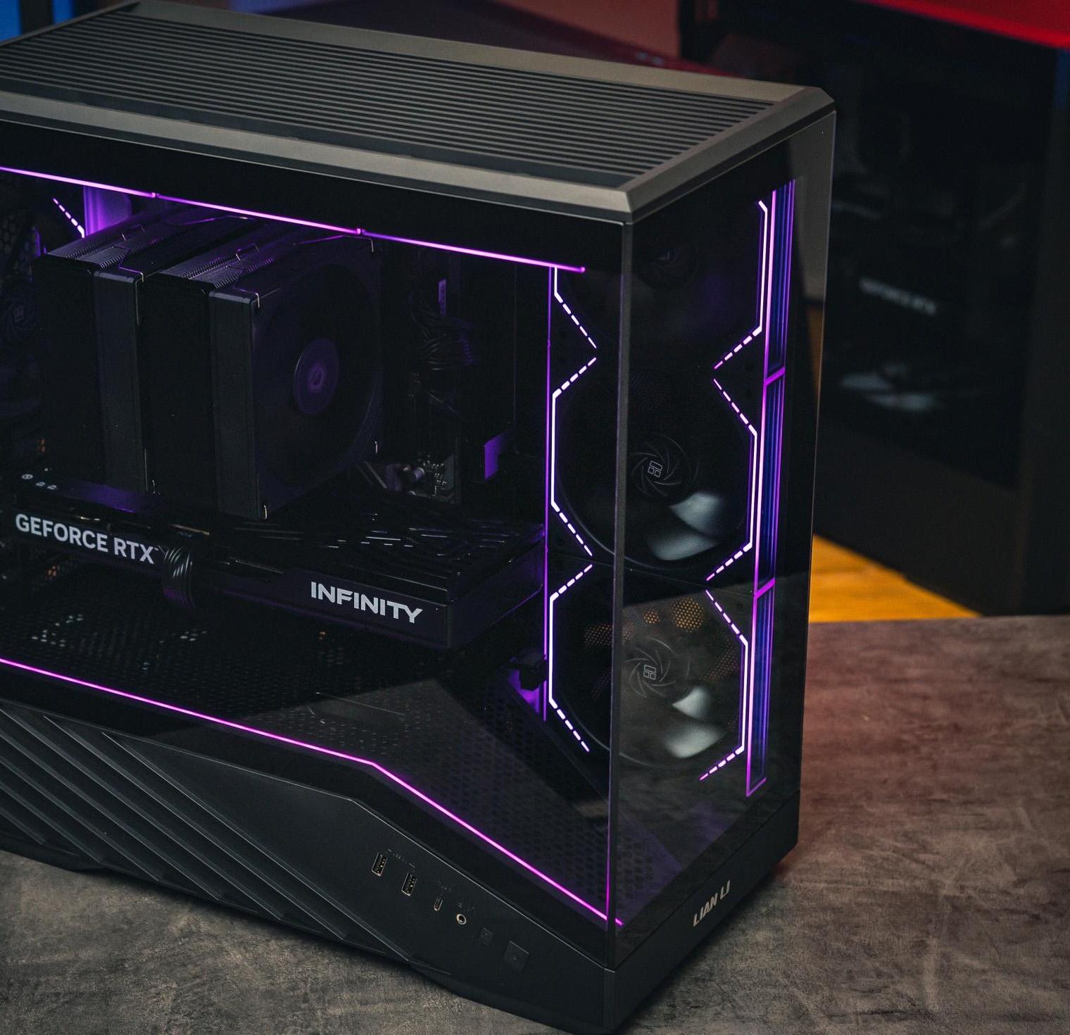 Мощный игровой компьютер в корпусе AOC CG389 Black  на базе процессора Ryzen 5 7500F + RTX 5060 TI