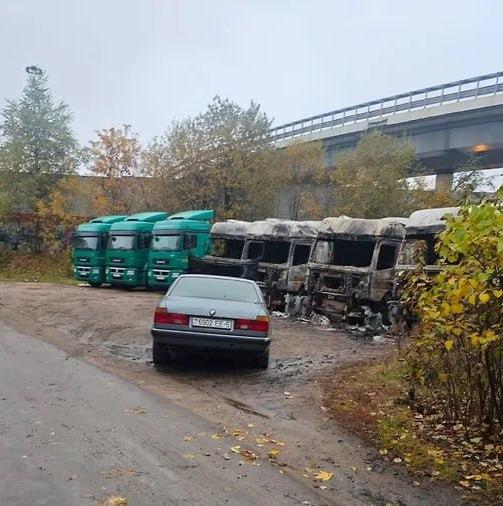 Цыганский автопарк сожгли под Москвой
