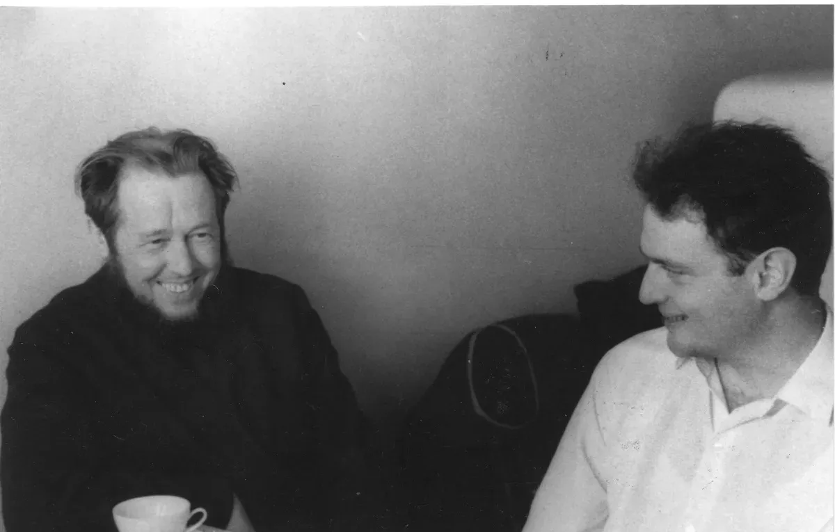 С Павлом Литвиновым 1968