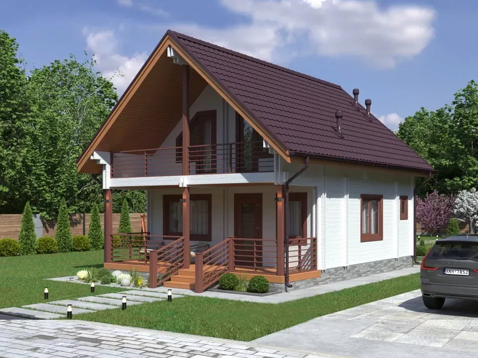 Проект дома  "Успех".  Площадь 130 м.кв.
