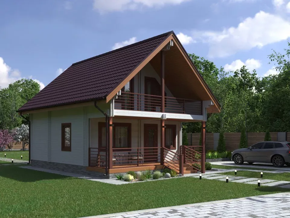 Проект дома  "Успех".  Площадь 130 м.кв.