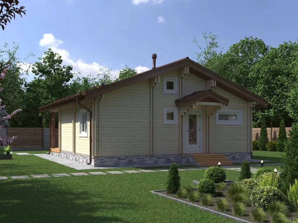 Проект дома  "Мечта".  Площадь 86.4 м.кв.