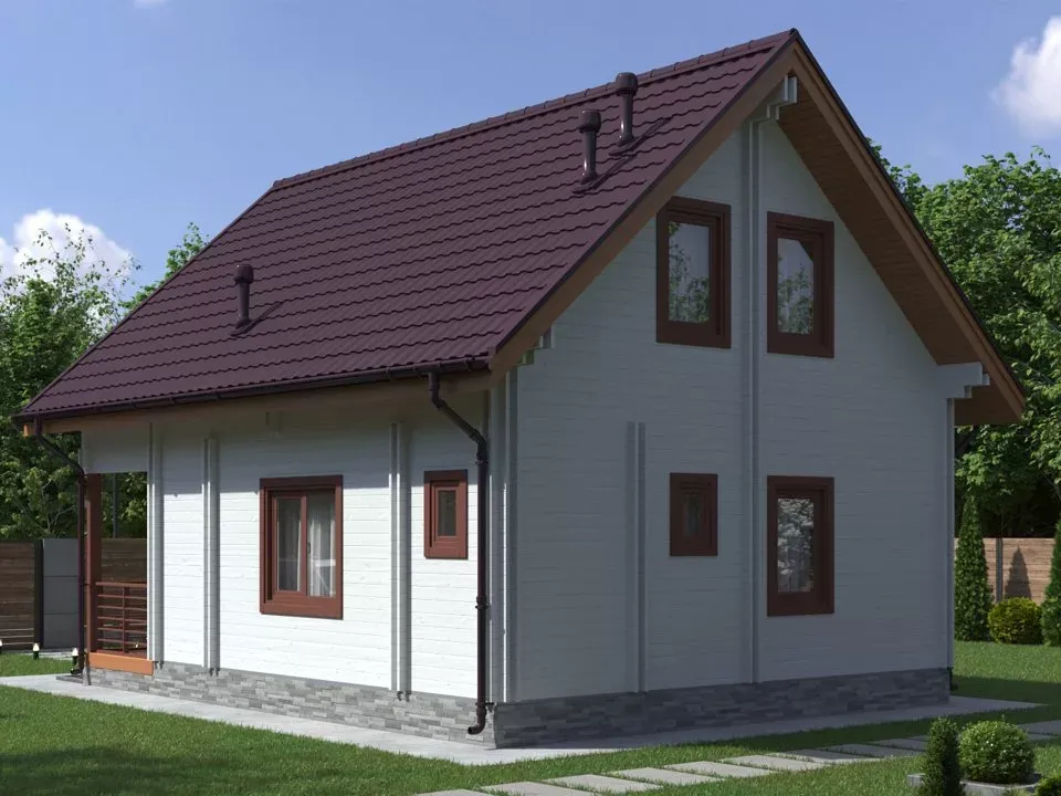 Проект дома  "Успех".  Площадь 130 м.кв.
