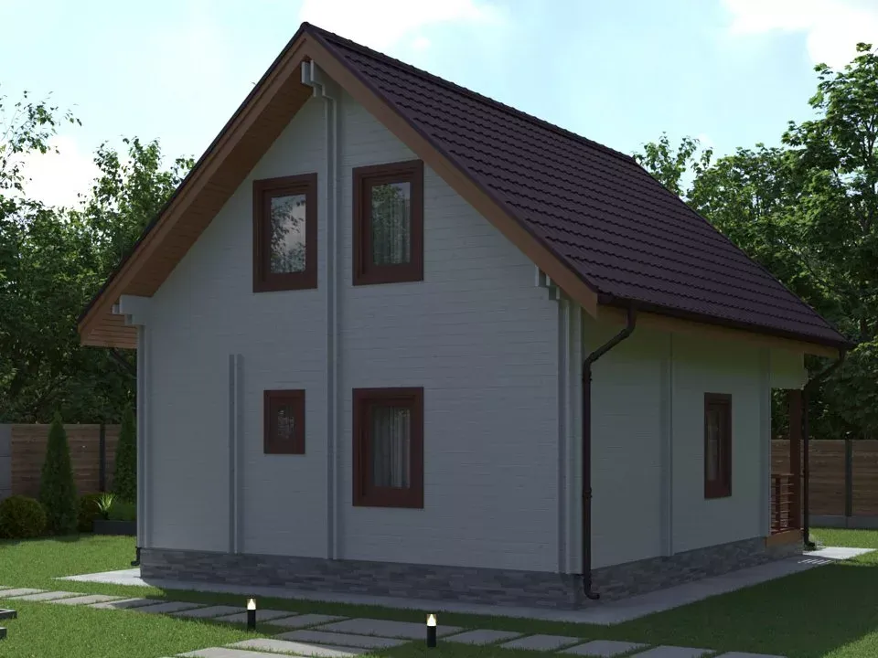 Проект дома  "Успех".  Площадь 130 м.кв.