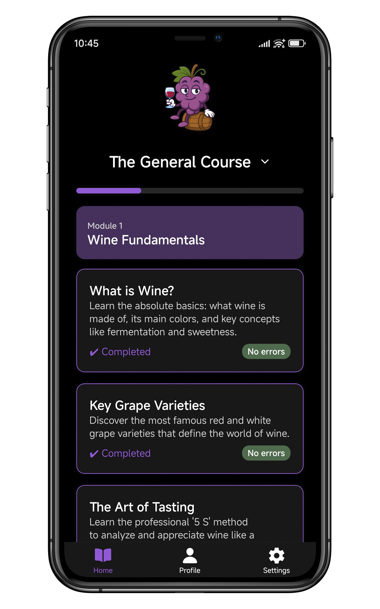 SipWise: Home screen