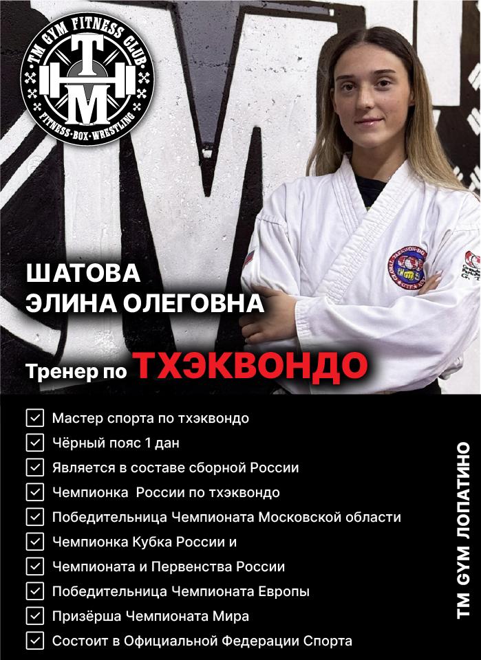Тренер по ТХЭКВОНДО TM GYM Лопатино