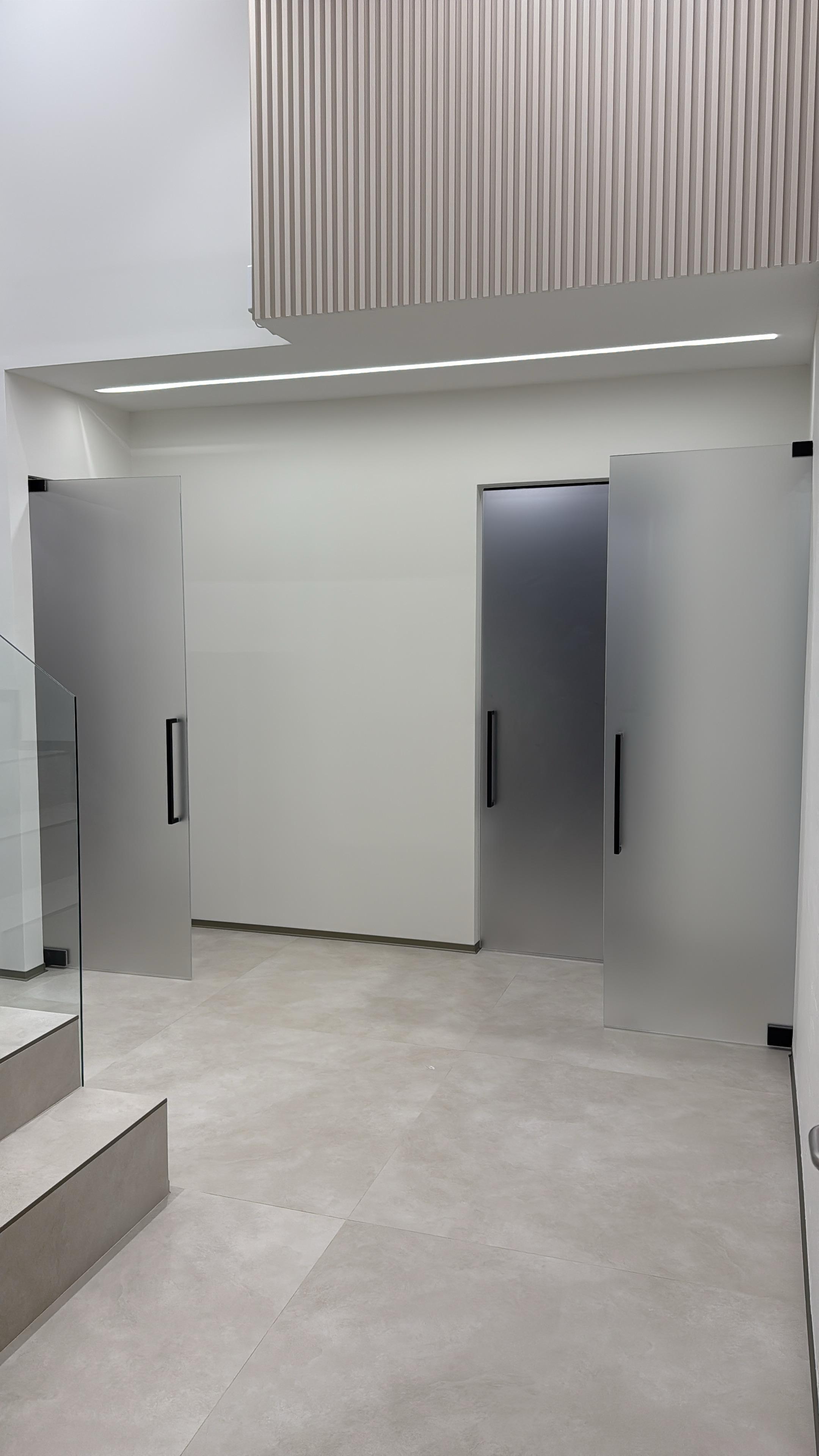 Стеклянные двери