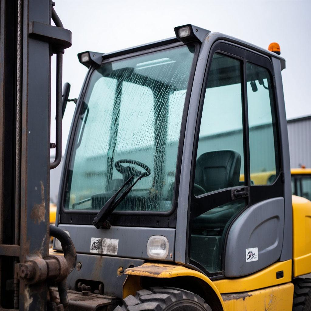 Гнутое стекло для вилочных погрузчиков и спецтехники