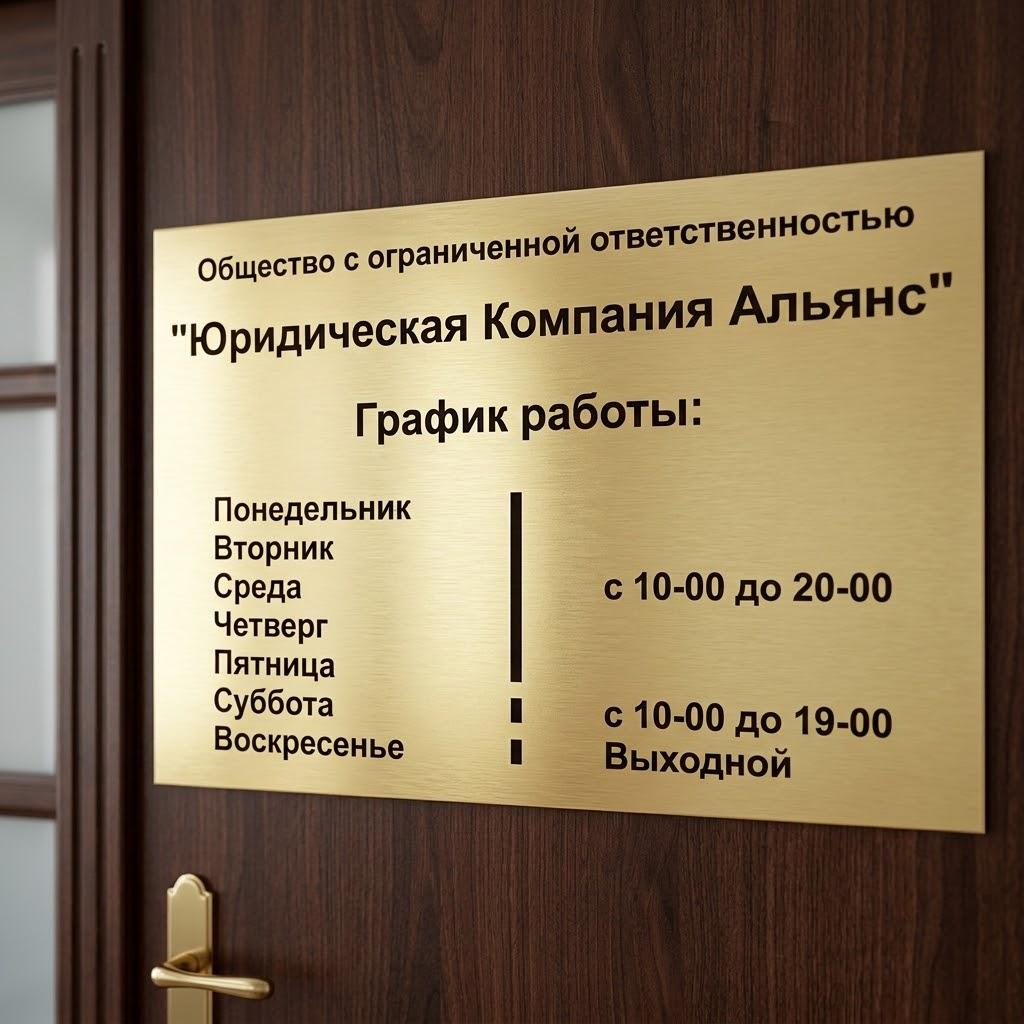 Пластиковые  таблички