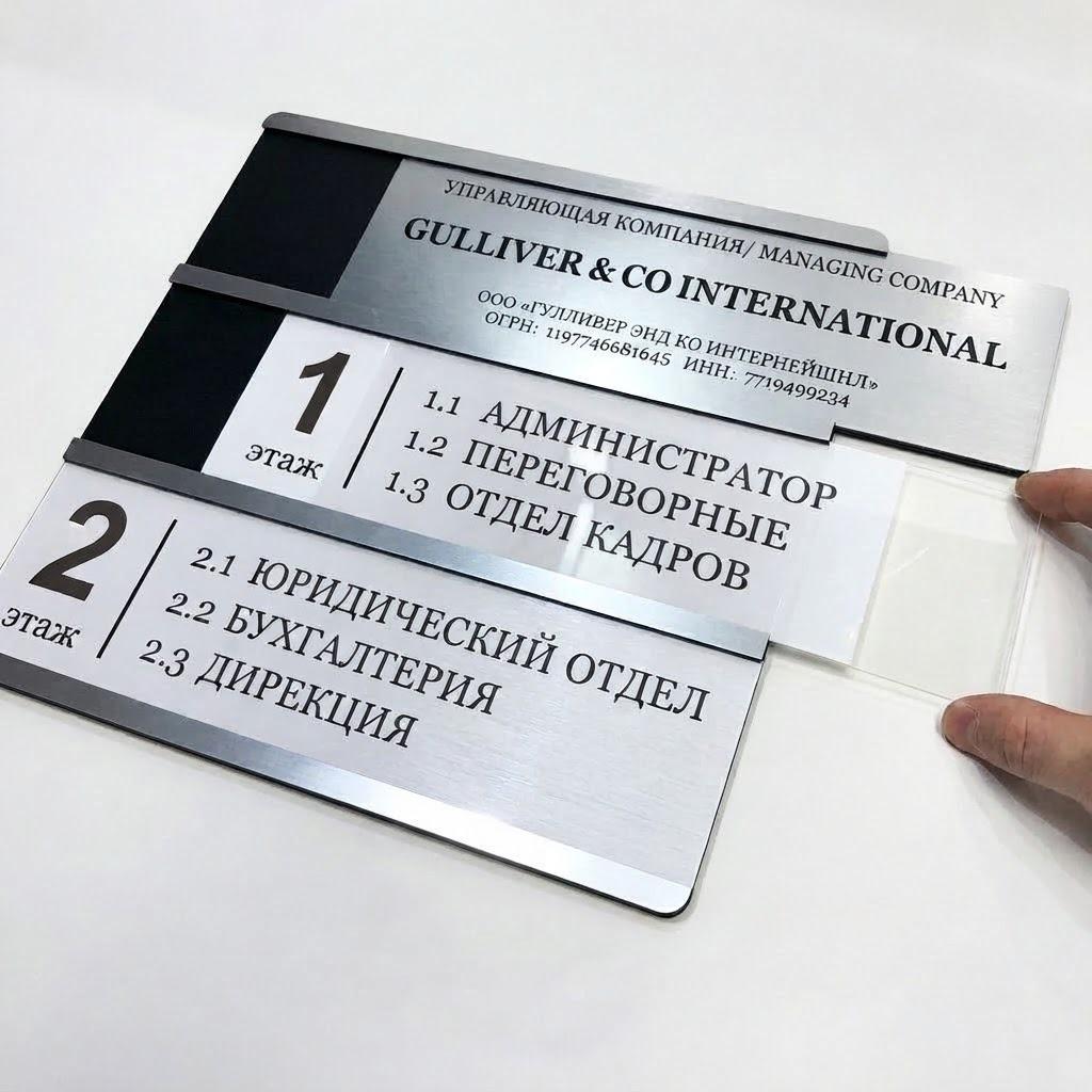 Пластиковые  таблички