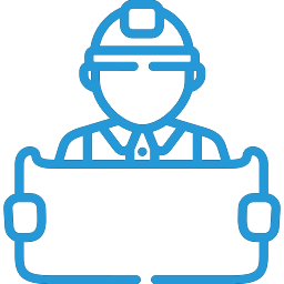 Иконка мастера со стажем — квалифицированные специалисты с многолетним опытом выполняют сложные проекты из высококачественных материалов