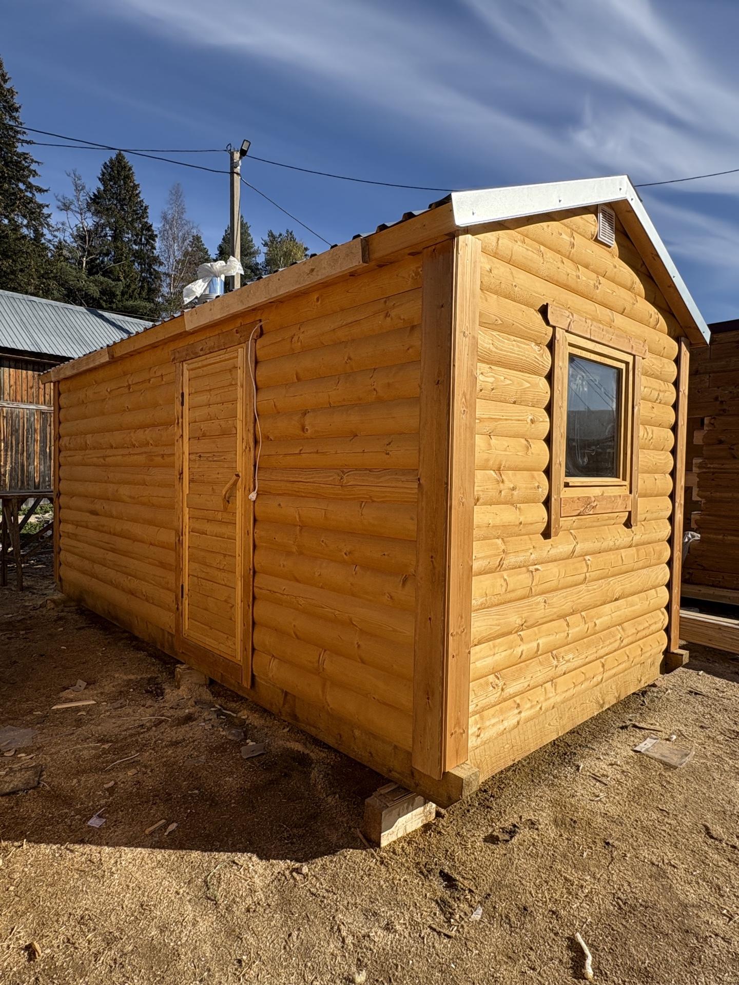 Мобильная баня из вагонки Мобильная баня из вагонки