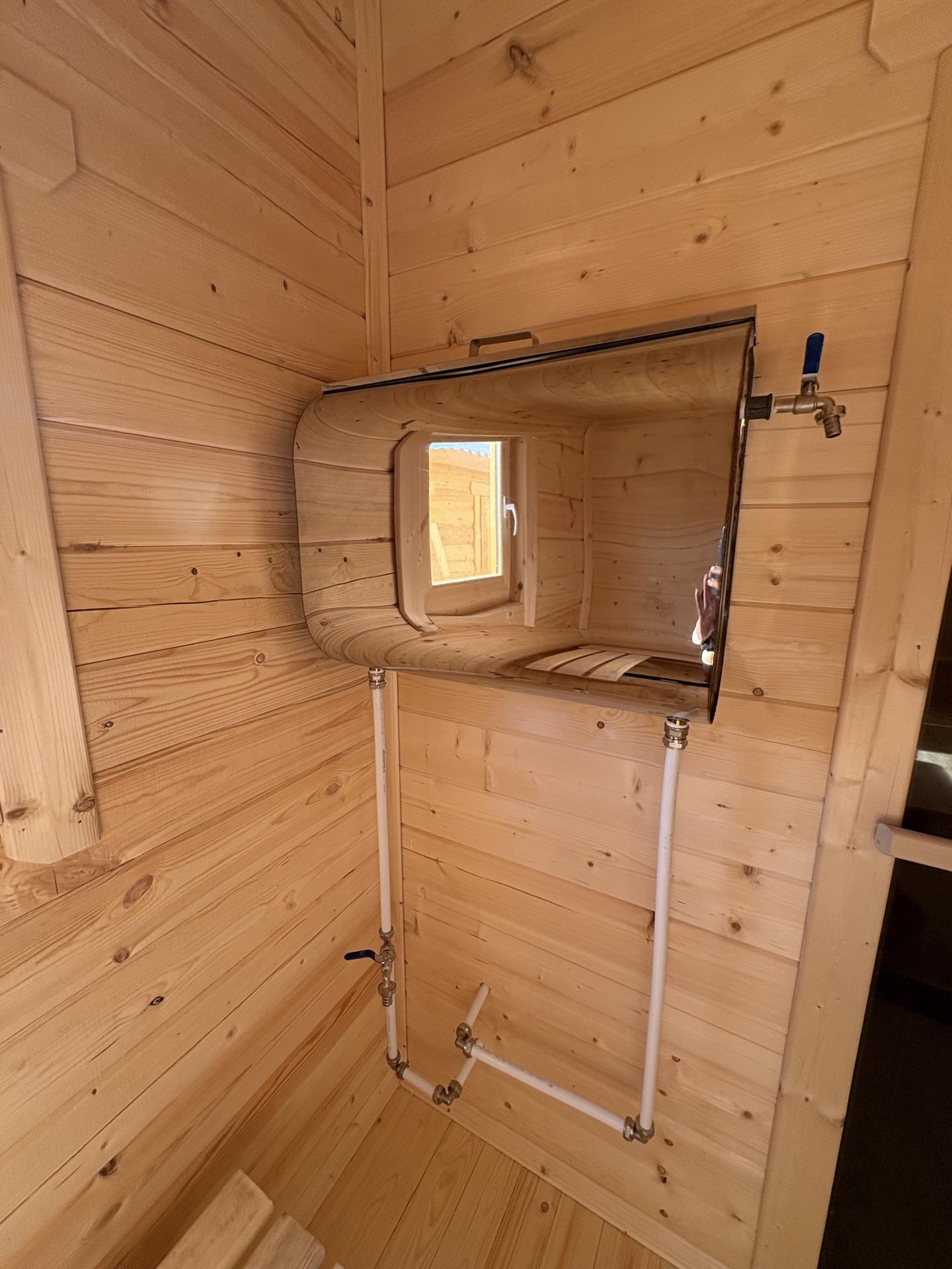Мобильная баня из вагонки