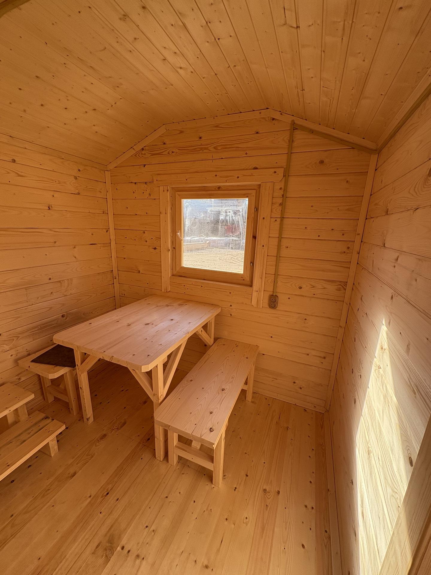 Мобильная баня из вагонки