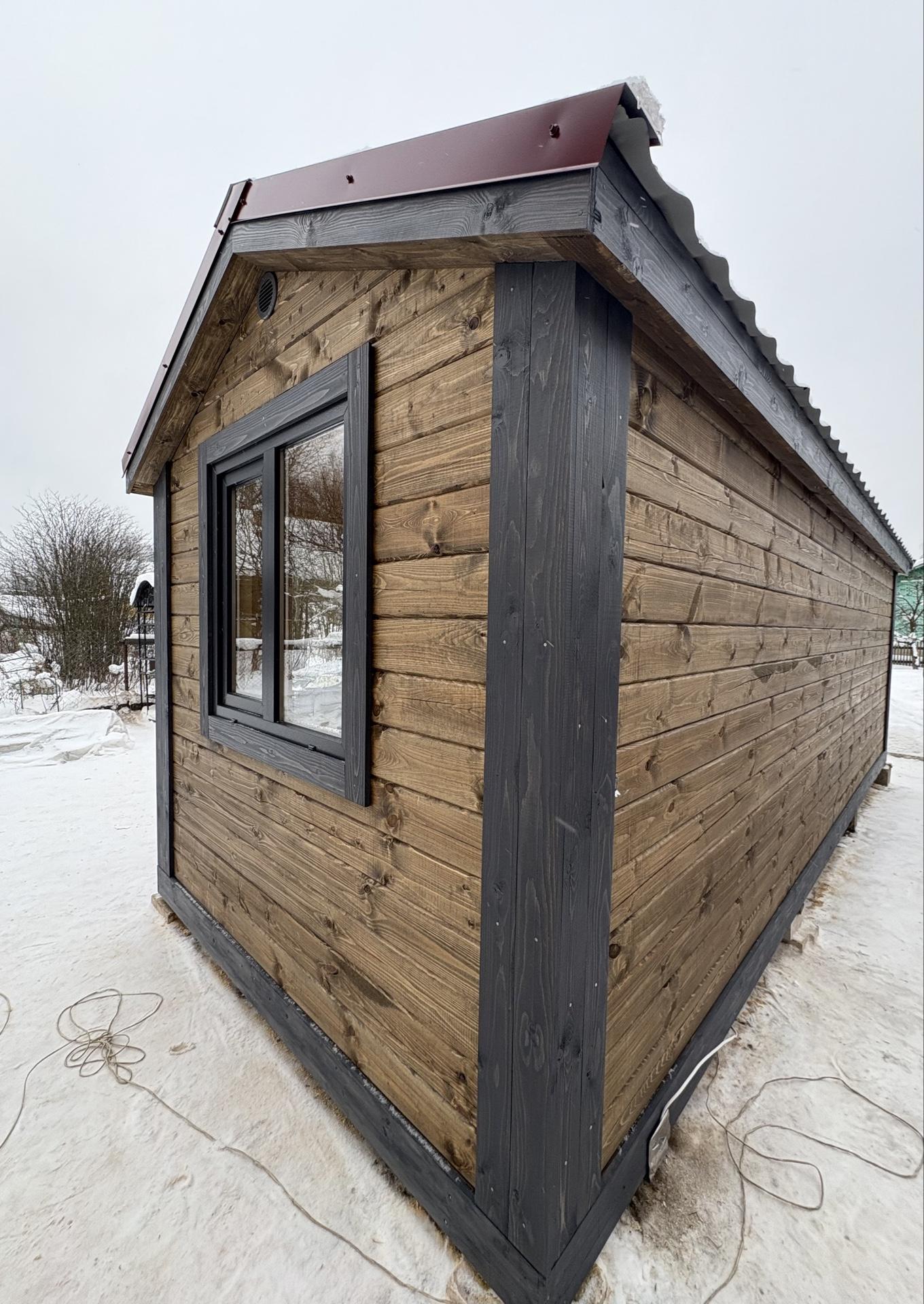 Мобильная баня из вагонки