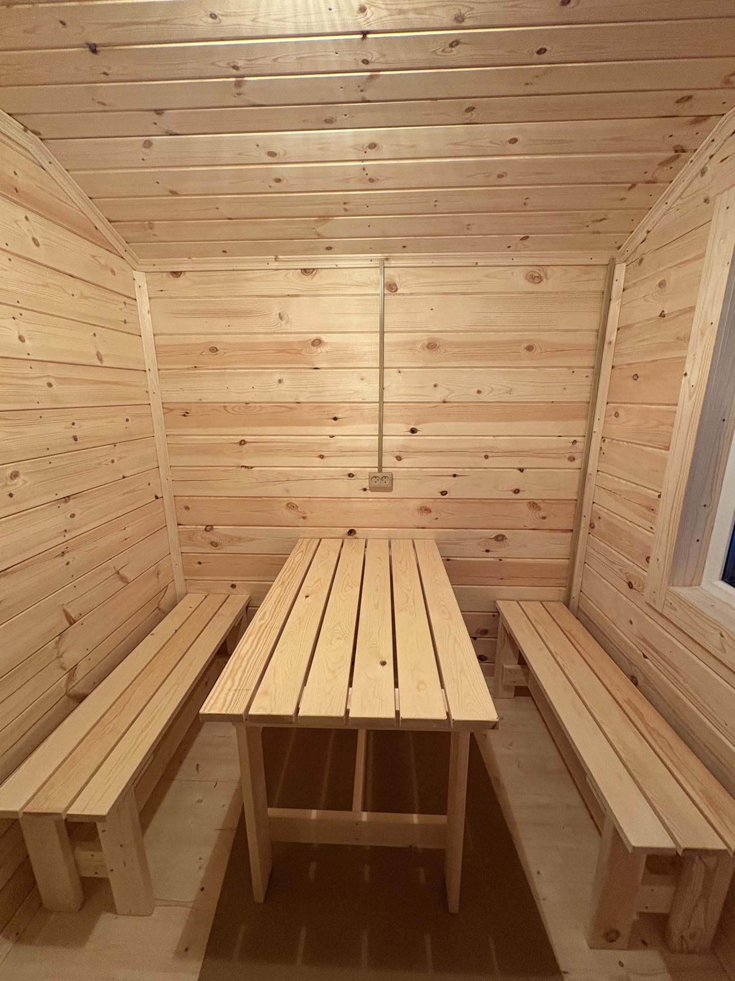 Мобильная баня из вагонки