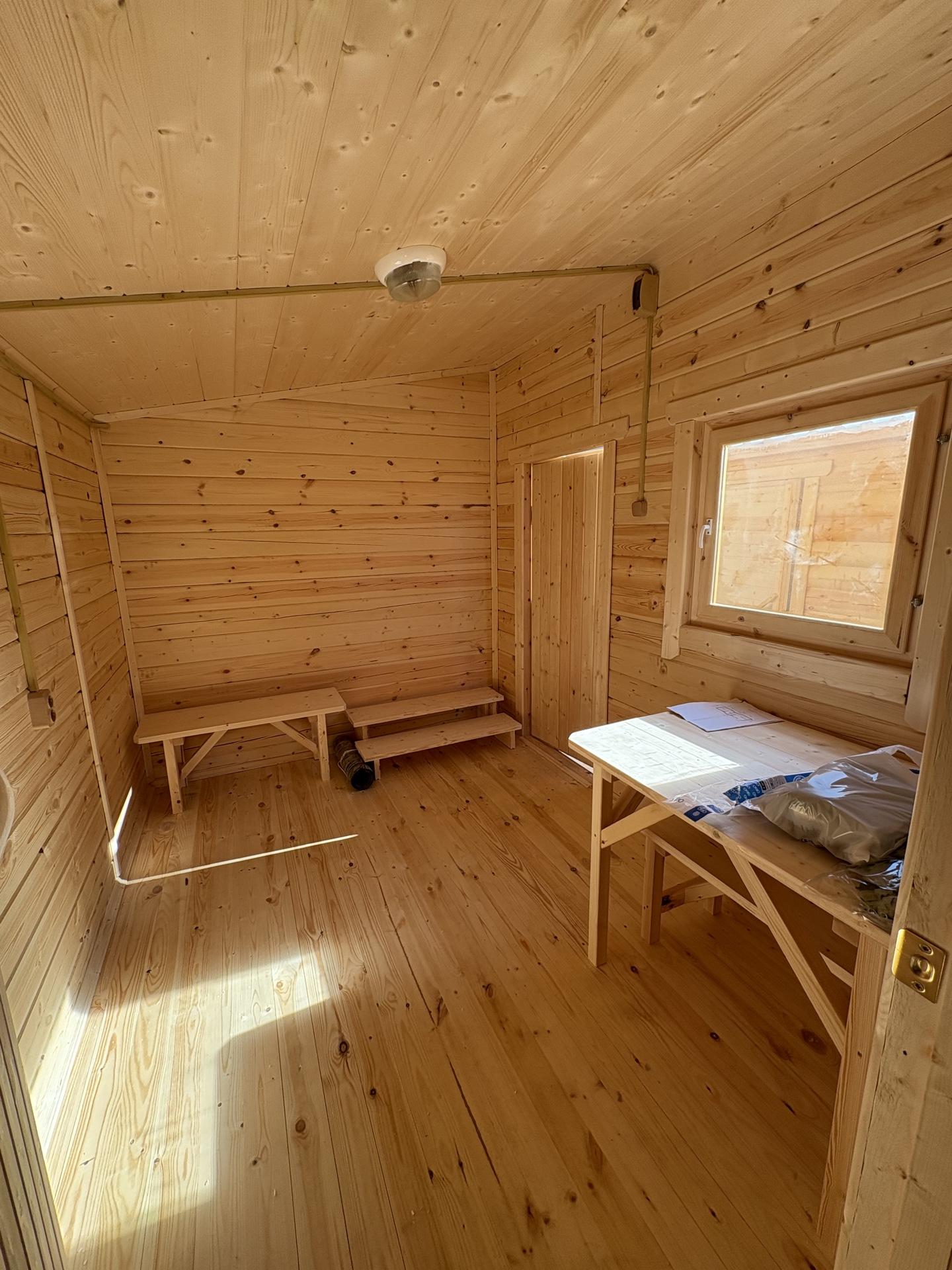 Мобильная баня из вагонки