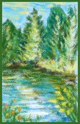 Тихий лесной пруд