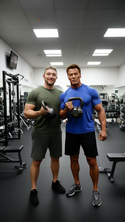 Вадим Куценко и Арнольд Шварценеггер