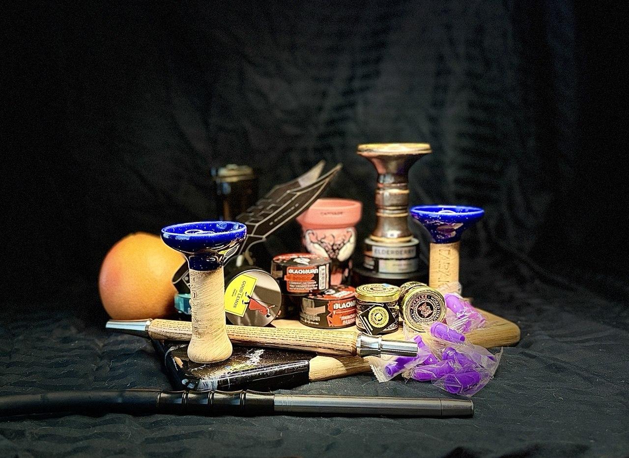 Калауд, чаша, табаки и фрукты