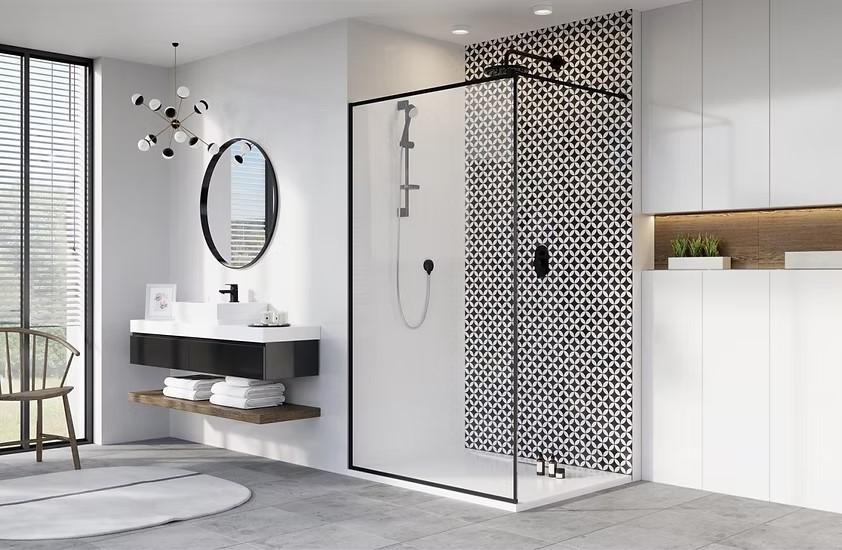 Стационарная душевая перегородка