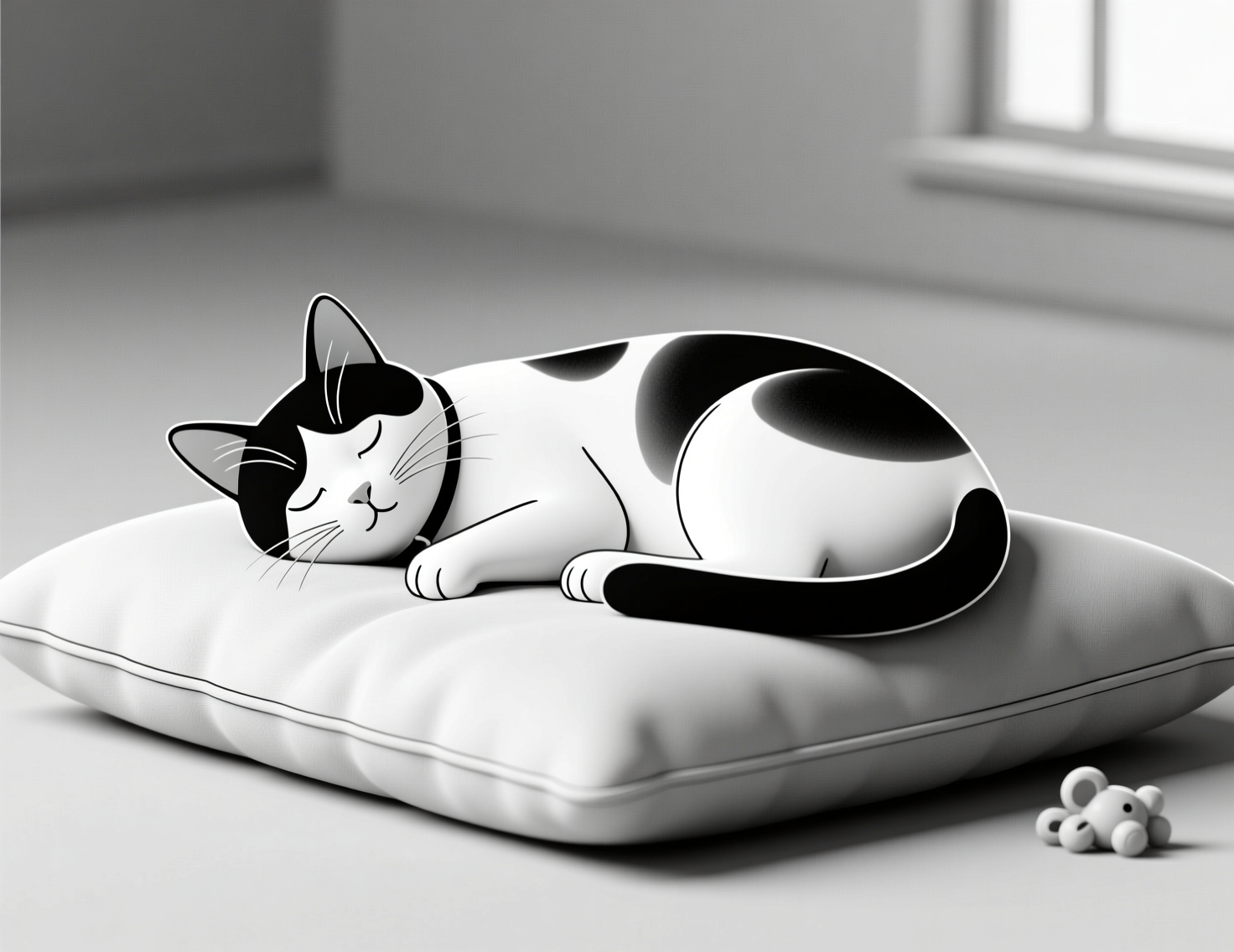 Кремация котов и кошек в Новосибирске — спящий кот на лежанке