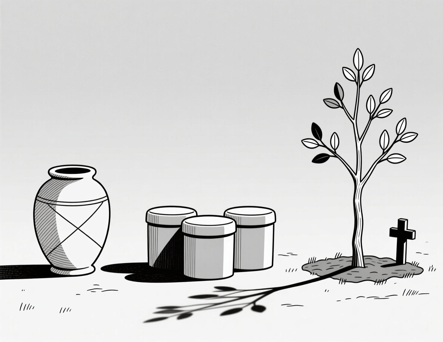 Что разрешено по закону: кремация и захоронение домашних животных в 2025 году Символические изображения разрешённых способов прощания с питомцем: индивидуальная кремация с урной, общая кремация и захоронение на лицензированном кладбище для животных