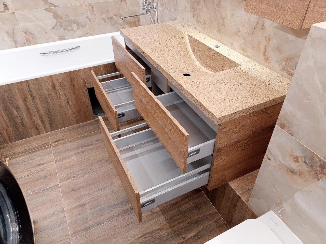 Мебель в ванную на заказ 