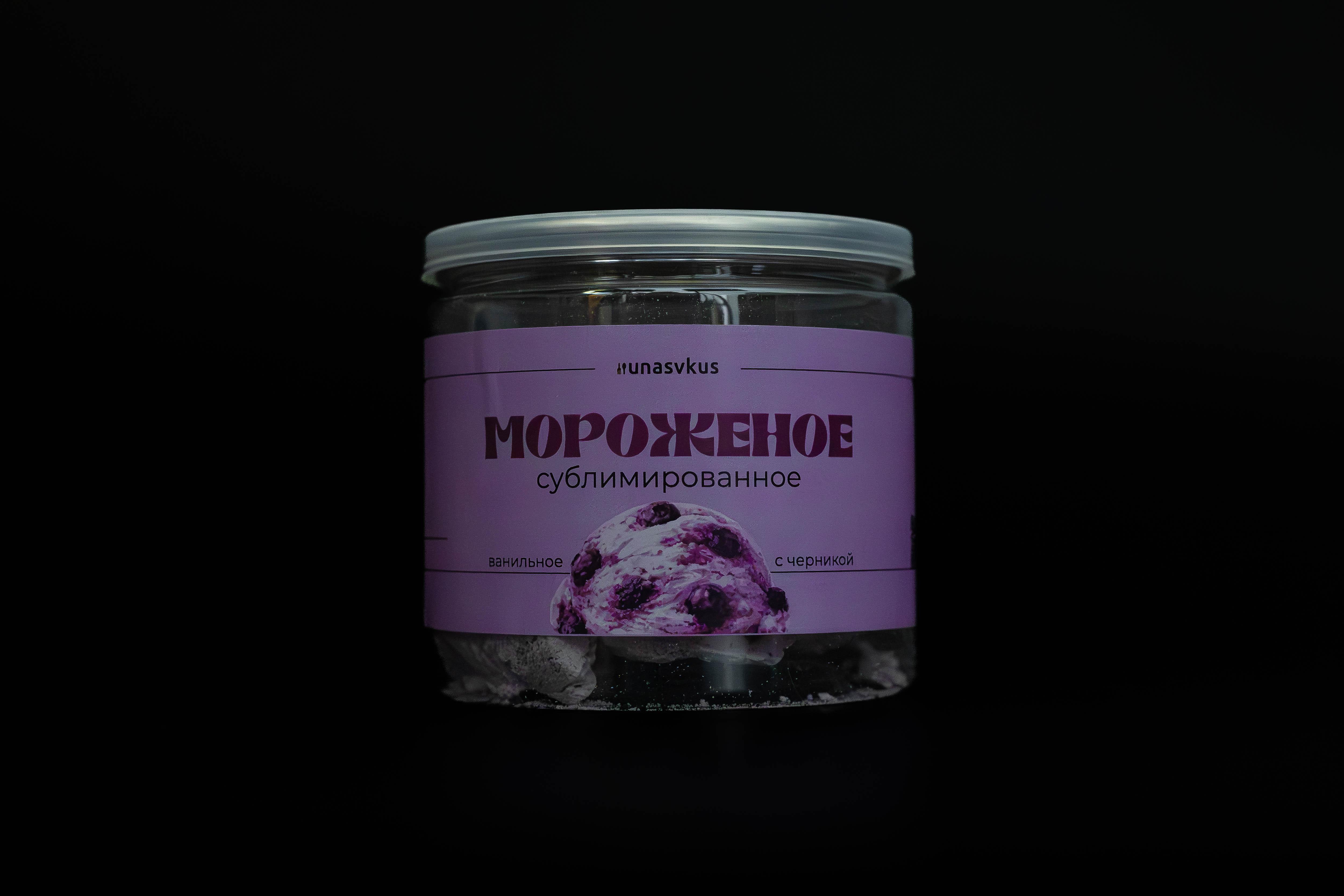 Черника сублимированное мороженое Unasvkus
