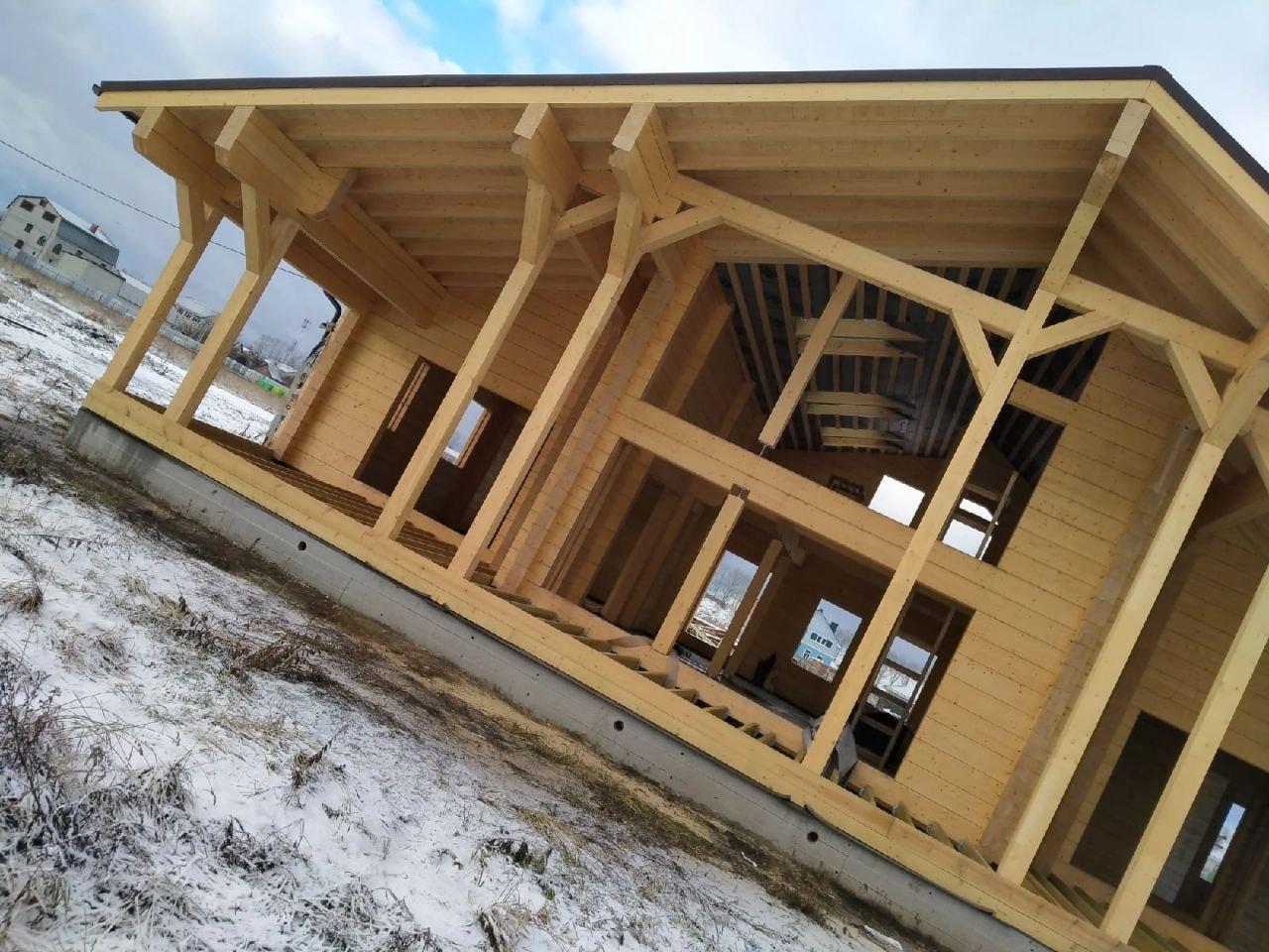 Строительство домов из клеёного бруса